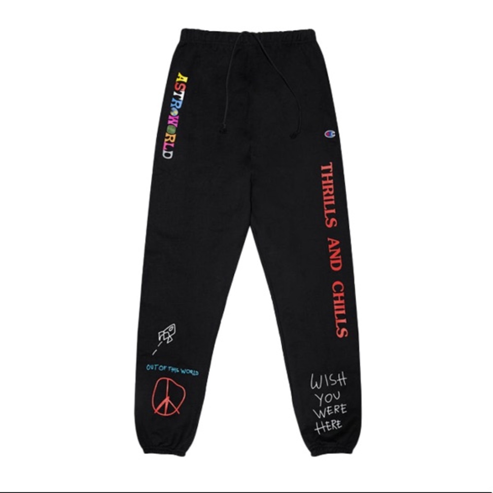 Travis Scott Astroworld sweatpants world peace